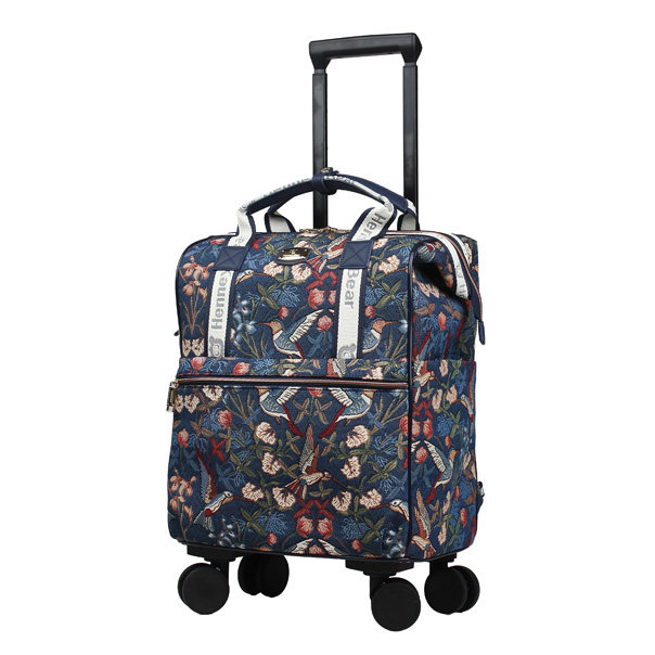 Blue Hummingbird Rolling Backpack / Cabin Luggage