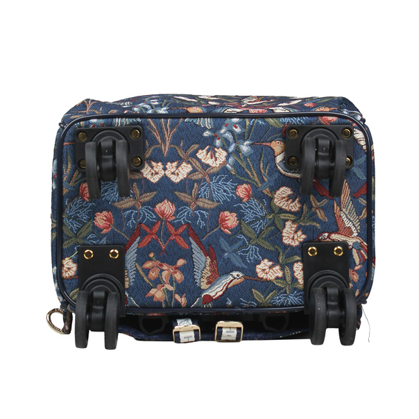 Blue Hummingbird Rolling Backpack / Cabin Luggage