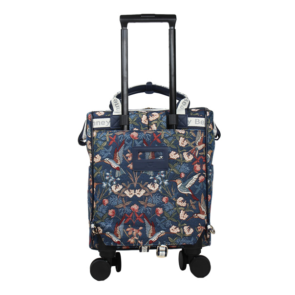 Blue Hummingbird Rolling Backpack / Cabin Luggage