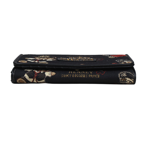 Crown Bear Tapestry Long Purse Bag