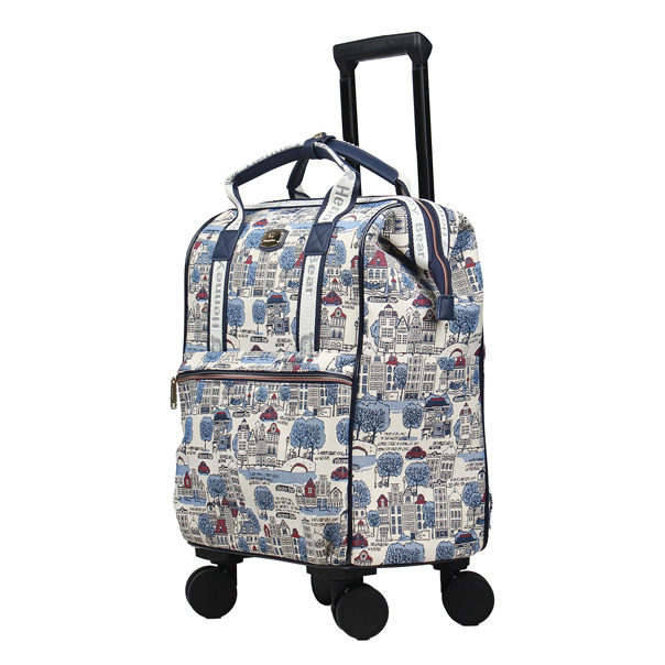 Euro City Tapestry Rolling Travel Backpack