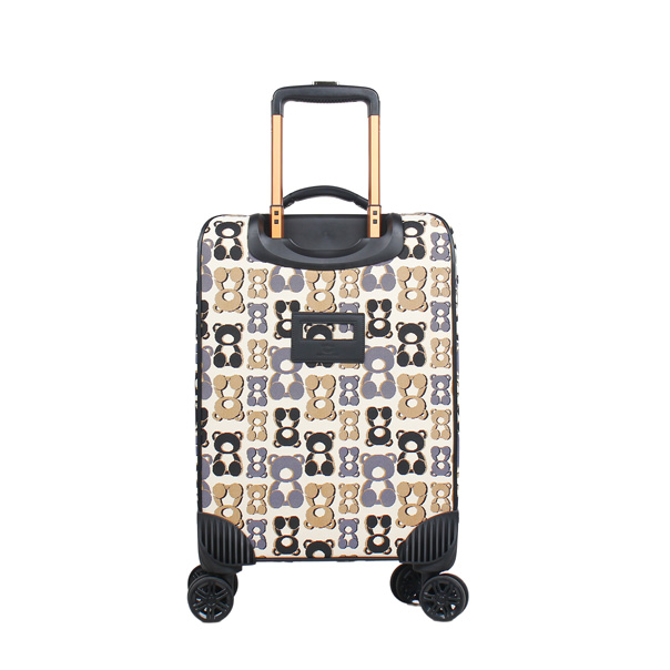 Geometric Teddy Tapestry Cabin Trolley Luggage
