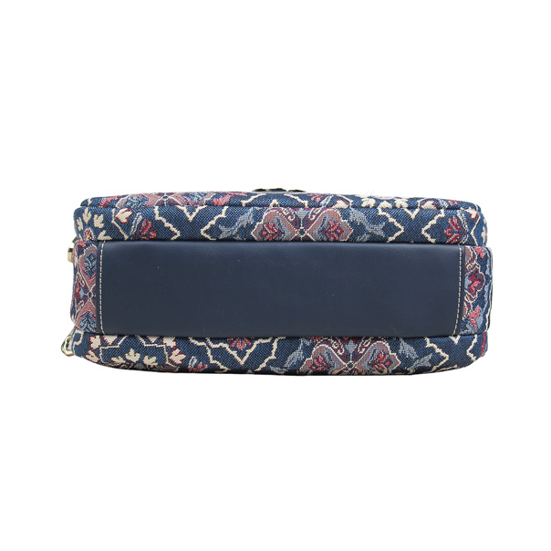 Snowflake Blue Tapestry Crossbody Bag