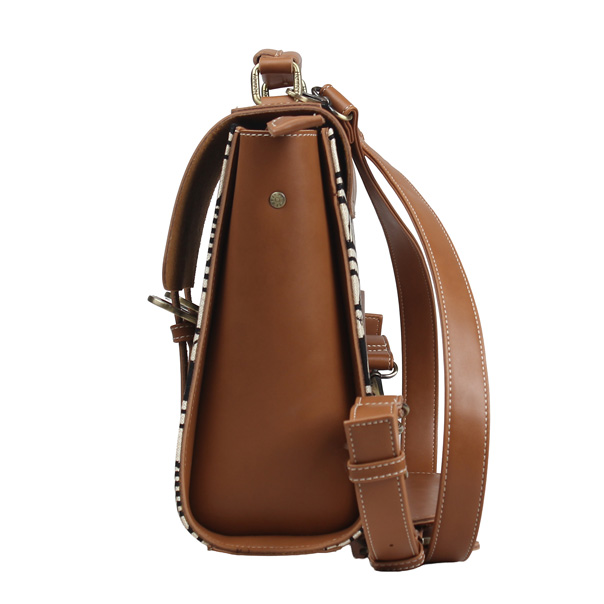 Vincent Bear Black White Wave Tapestry Backpack
