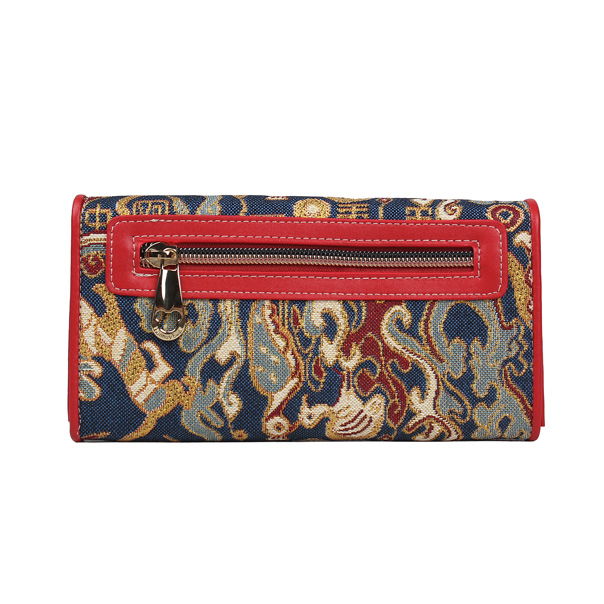 Oriental Star Tapestry Long Purse Bag