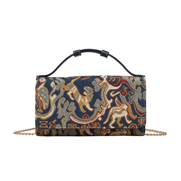 Oriental Star Tapestry Purse Bag