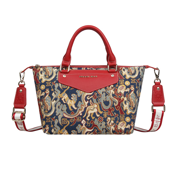 Oriental Star Tapestry Tote Shoulder Bag