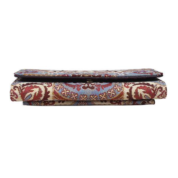 Peony Flower Purple Tapestry Purse Bag