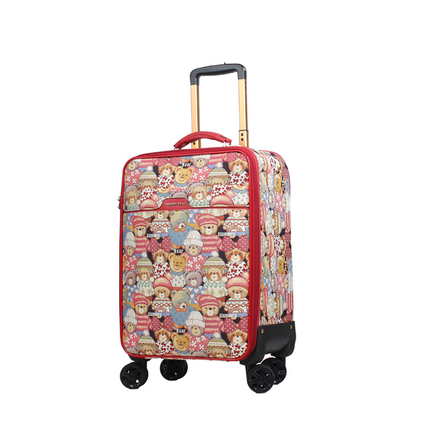 Tapestry Cute Bear Cabin Luggage