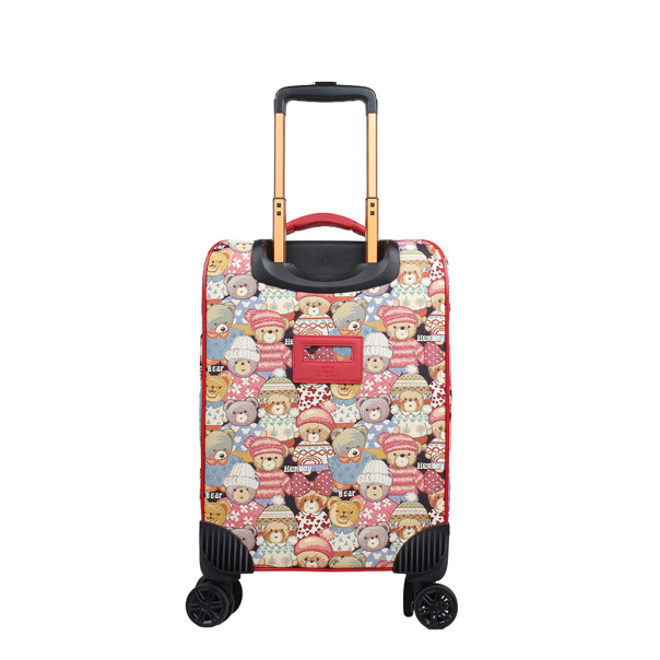 Tapestry Cute Bear Cabin Luggage