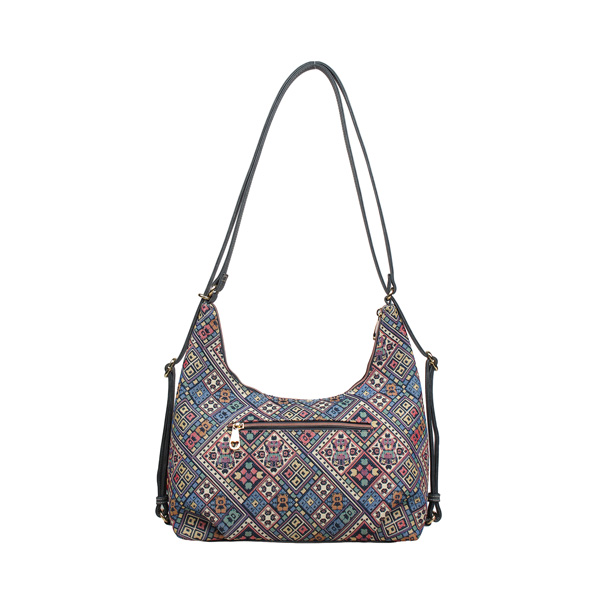Vintage Check Tapestry Convertible Backpack
