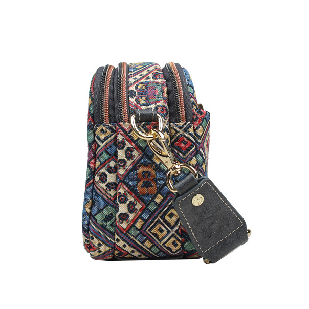 Vintage Check Tapestry Crossbody Bag