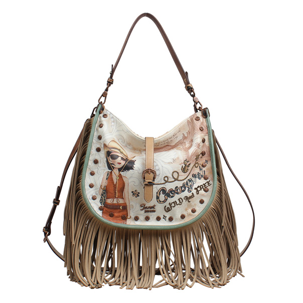 Western Odyssey Fringe Shoulder Bag